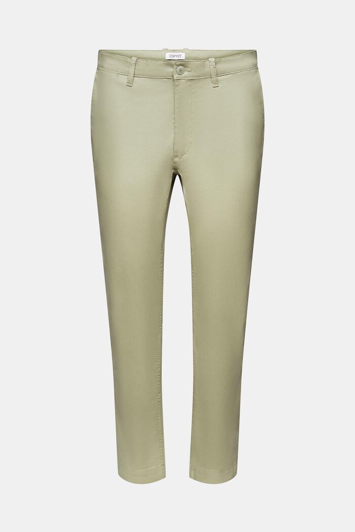 Slim-Leg Chino Pants, DUSTY GREEN, detail image number 6