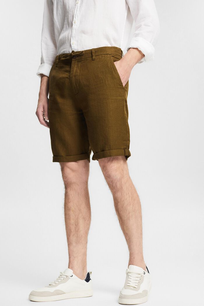 100% linen shorts