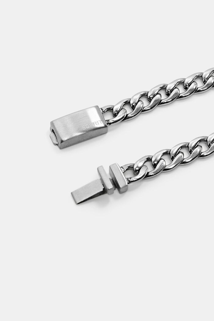 Chain bracelet with chunky clasp, SILVER, detail image number 2