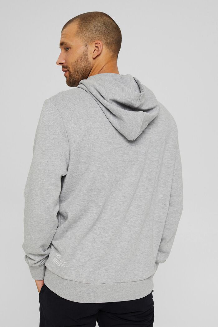 Sweatshirt hoodie made of cotton/TENCEL™, LIGHT GREY, detail image number 3