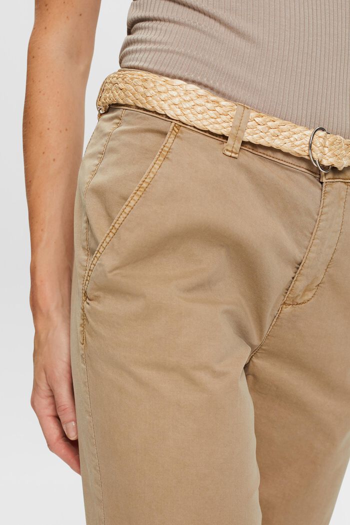 Belted Chino, TAUPE, detail image number 0