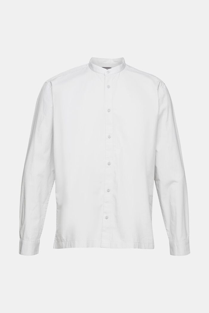 Shirt with a band collar