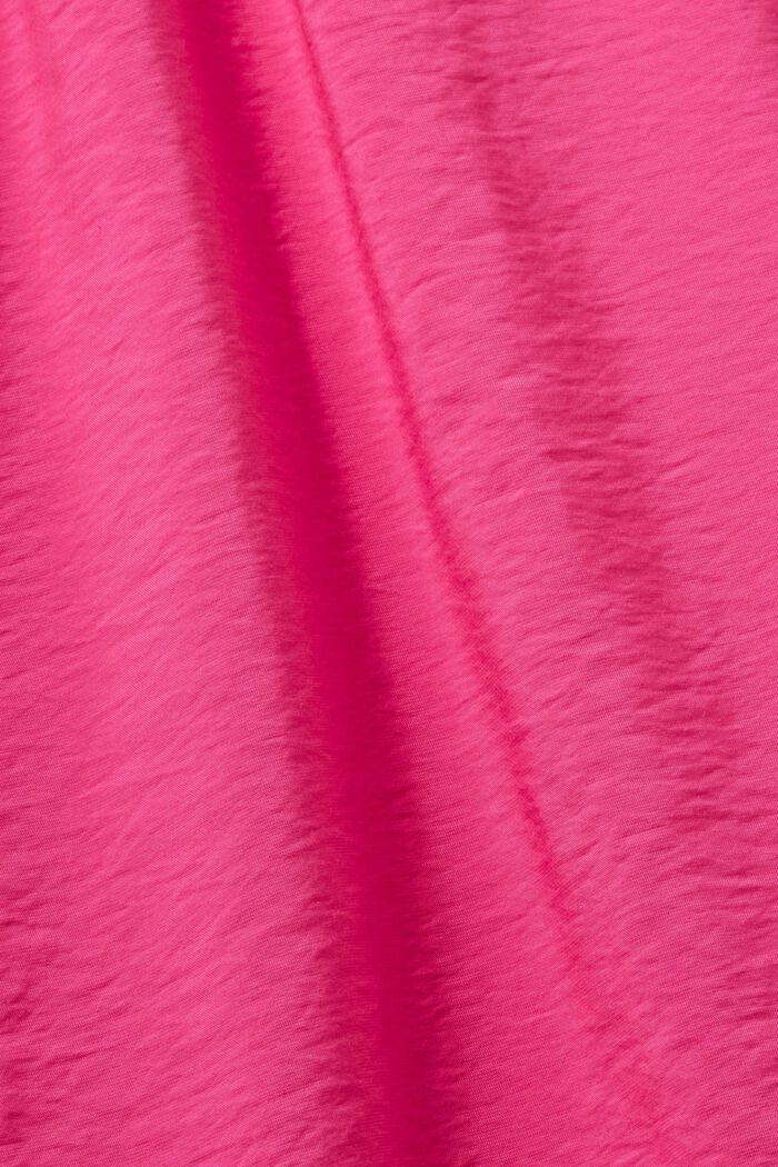 Ruffle blouse with tie detail, PINK FUCHSIA, detail image number 5