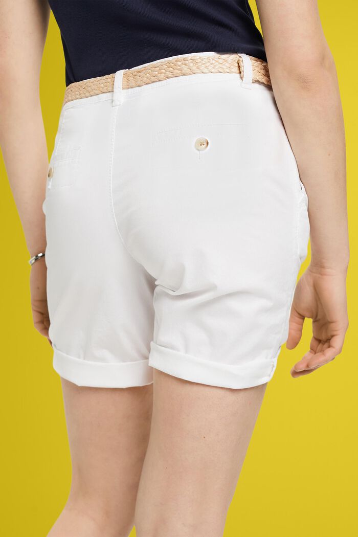 Chino Shorts, WHITE, detail image number 2