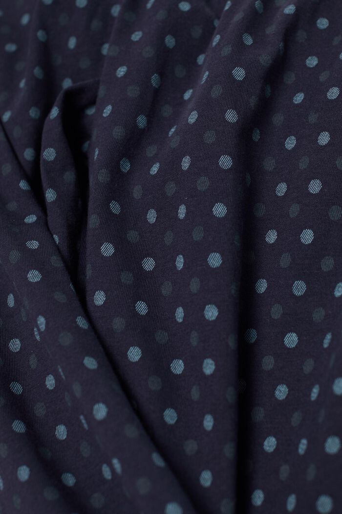 Polka dot cotton pyjama bottoms, TEAL GREEN, detail image number 5