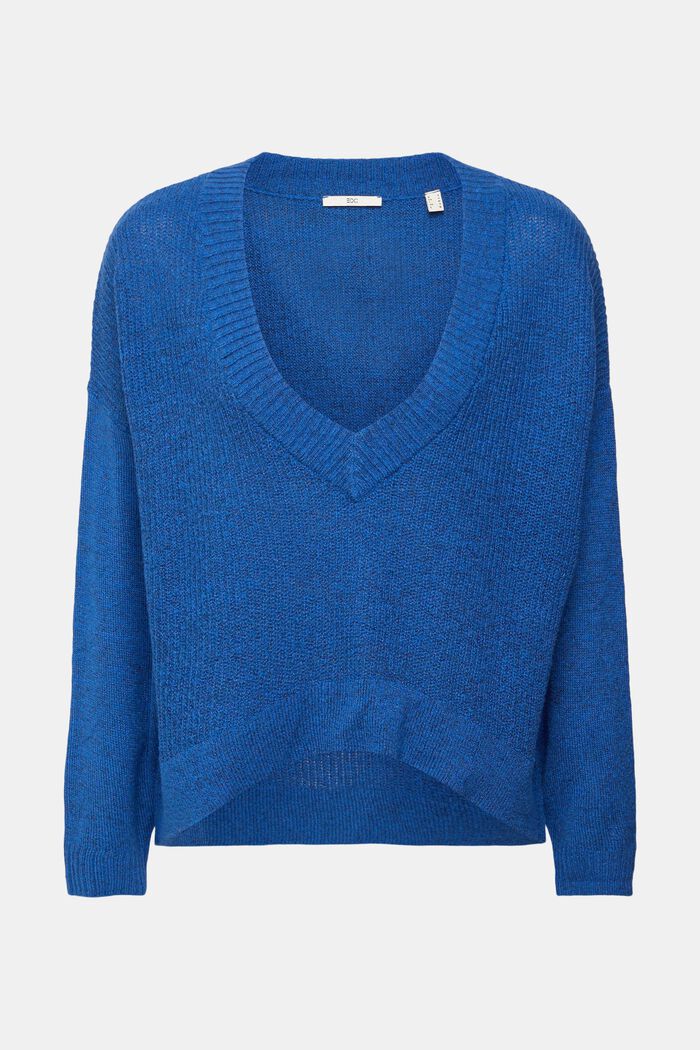 Wool blend: v-neck jumper