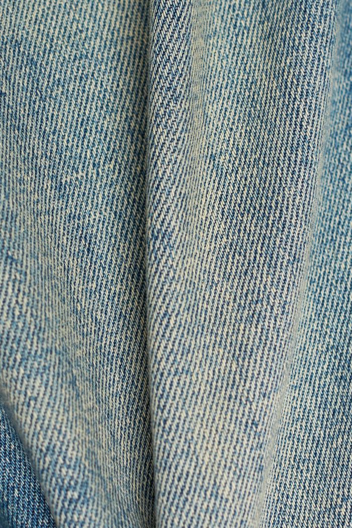 Stonewashed slim fit jeans, organic cotton, BLUE MEDIUM WASHED, detail image number 1