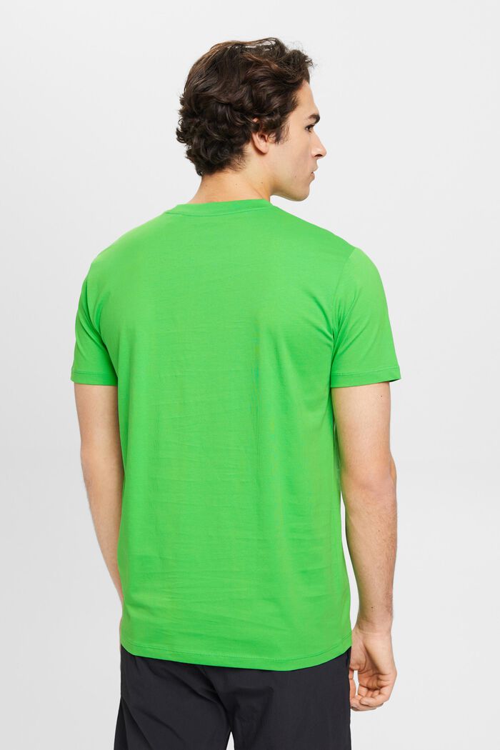 Crewneck Jersey T-Shirt, GREEN, detail image number 3