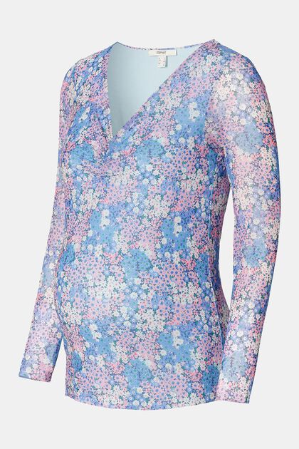 Floral long-sleeved top