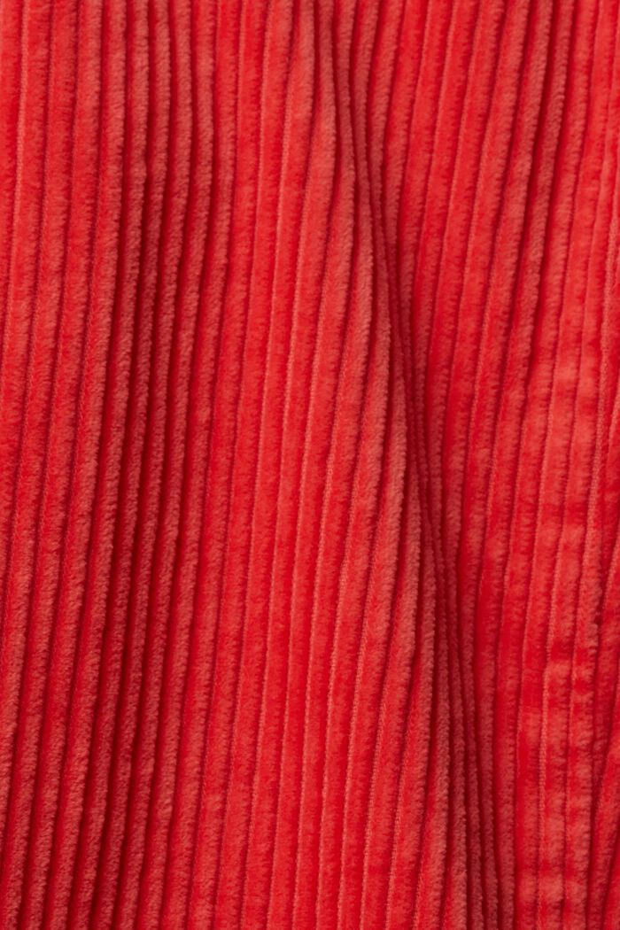 Cropped wide leg corduroy trousers, CORAL, detail image number 1