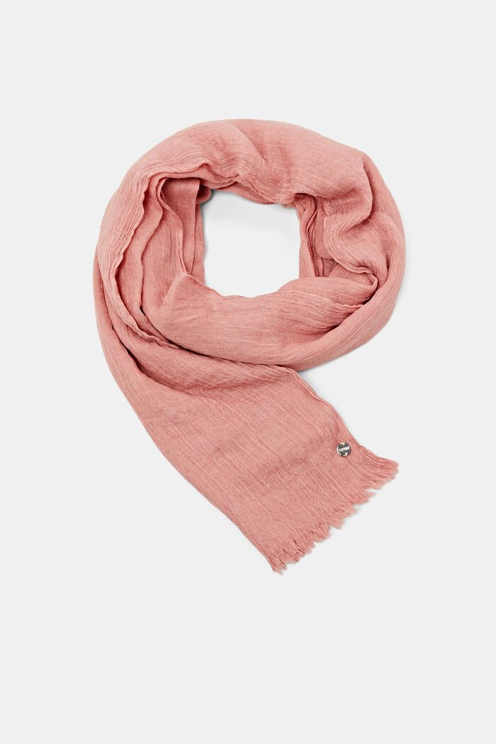 Scarf with crinkle effect, PINK, detail image number 0