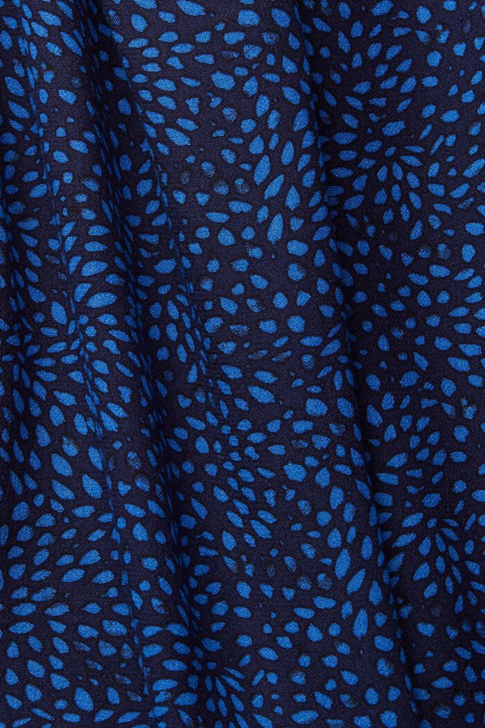Patterned dress with a belt, LENZING™ ECOVERO™, NEW NAVY, detail image number 4