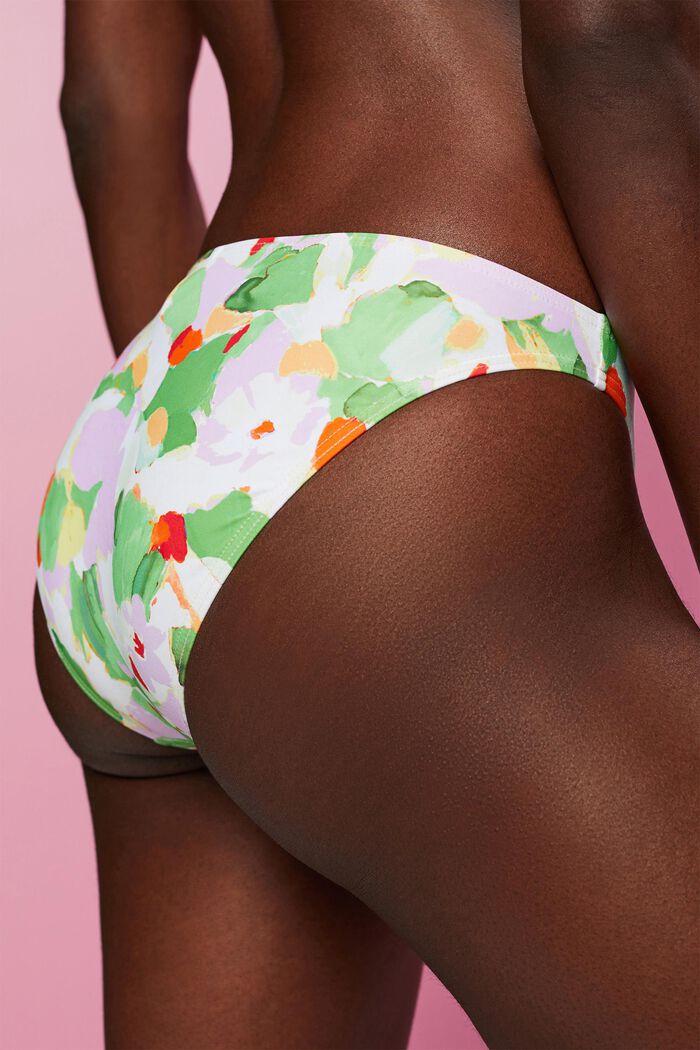 Recycled: patterned bikini bottoms, GREEN, detail image number 3