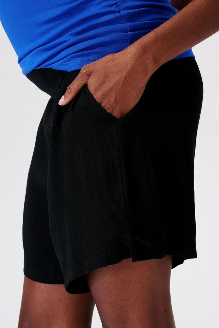 MATERNITY Under-The-Belly Shorts, DEEP BLACK, detail image number 1