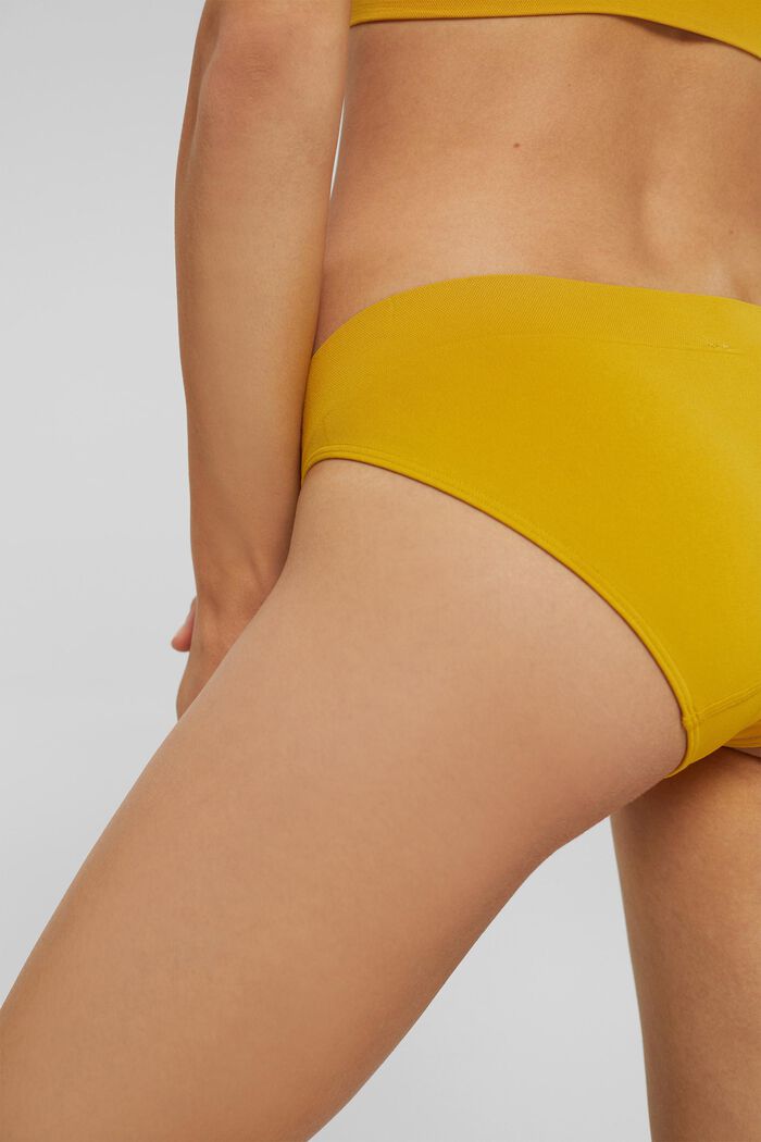 Recycled: soft, comfy hipster briefs, LIME YELLOW, detail image number 3