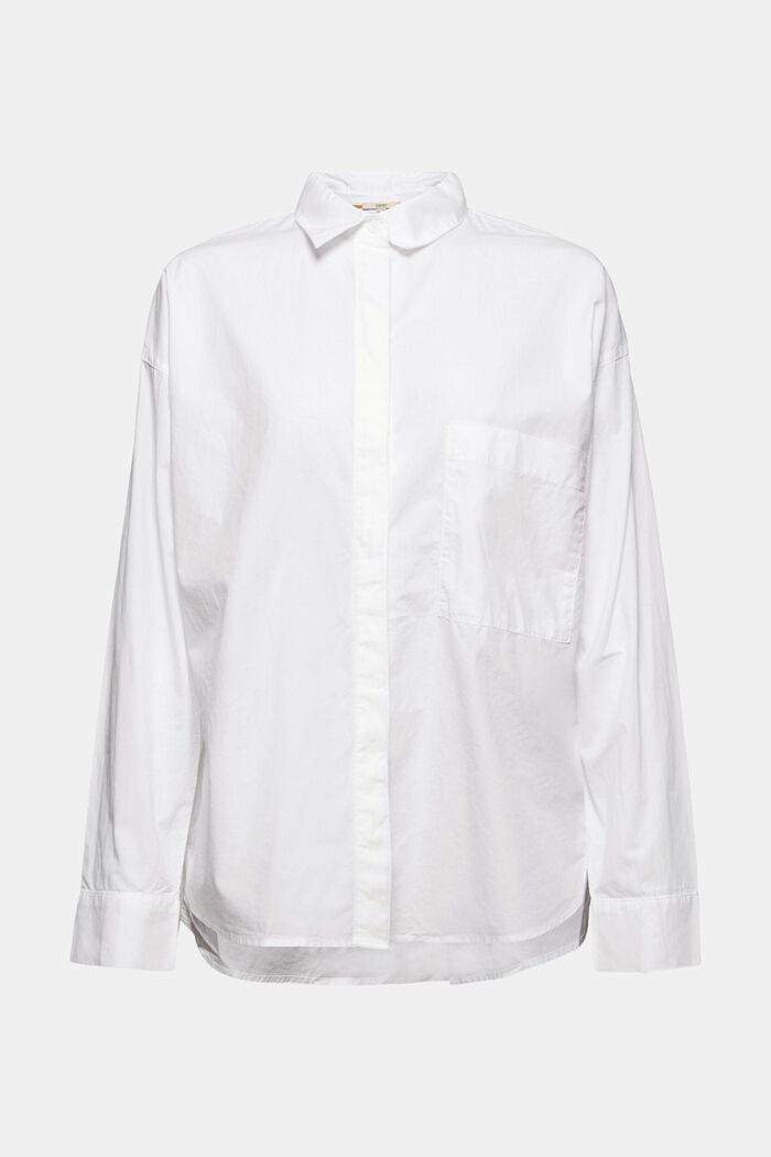 Oversized shirt blouse made of 100% organic cotton