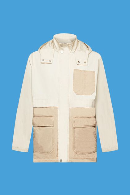 Transitional parka jacket, 100% cotton
