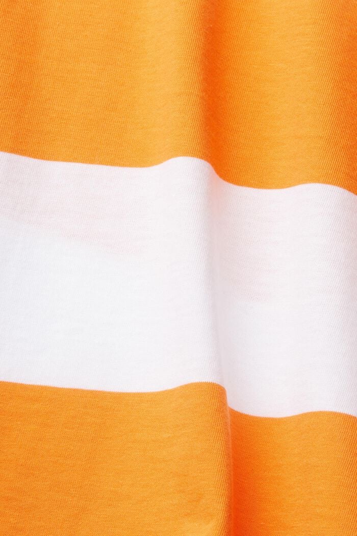 Jersey T-shirt with stripes and a print, ORANGE, detail image number 4