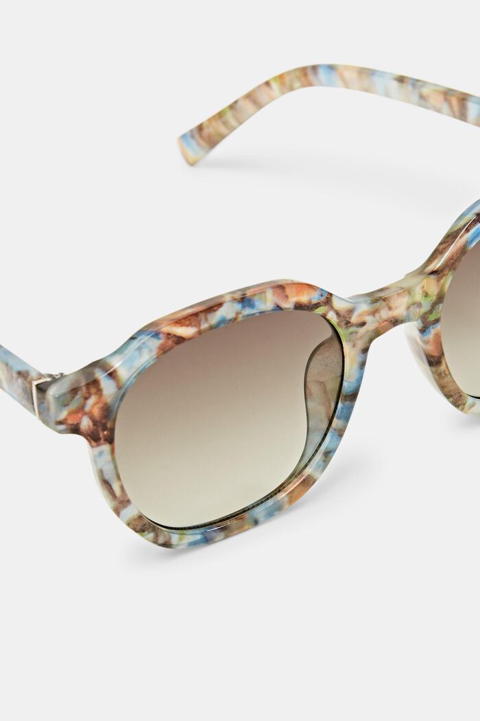 Round Frame Sunglasses, DEMI BLUE, detail image number 1