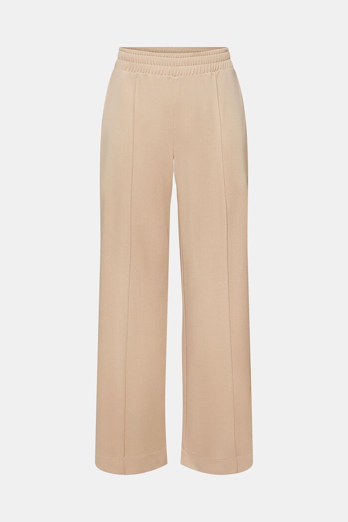 Wide-legged woven trousers, TAUPE, detail image number 5