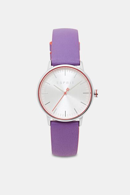 Multi-functional watch with coloured details, LILAC, overview