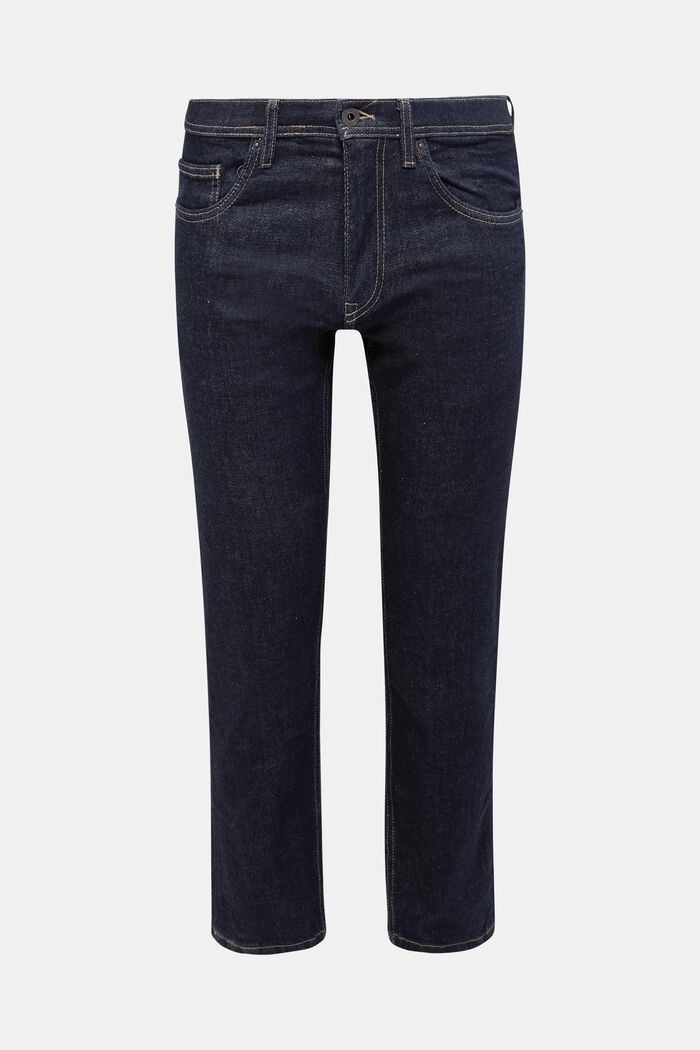 Stretch jeans containing organic cotton, BLUE RINSE, overview