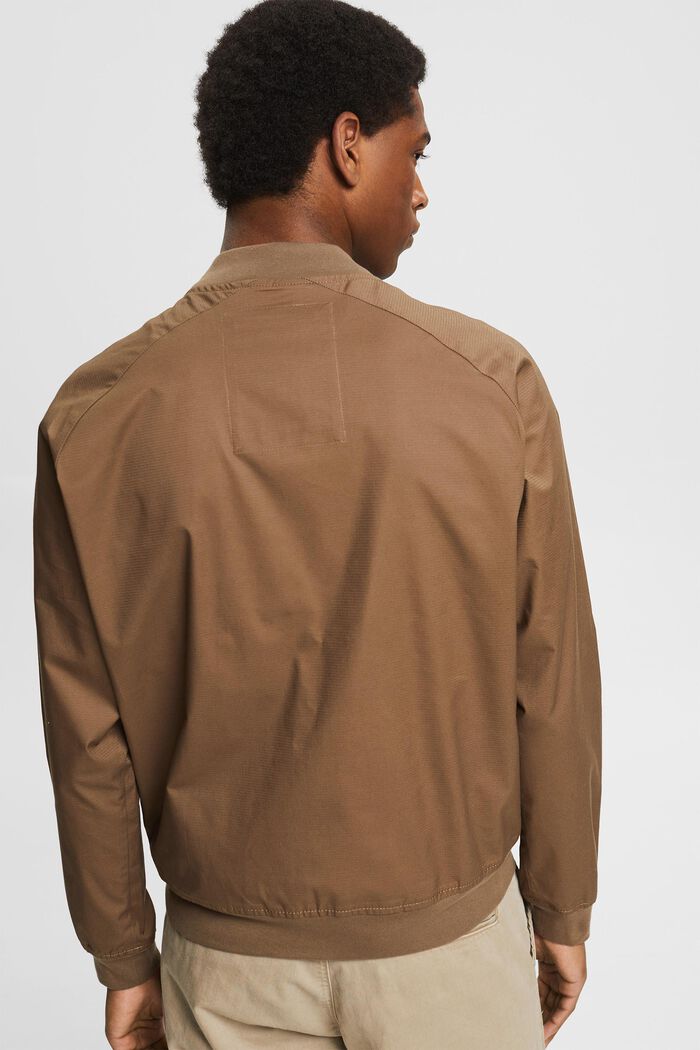 Bomber jacket made of blended organic cotton, CARAMEL, detail image number 3