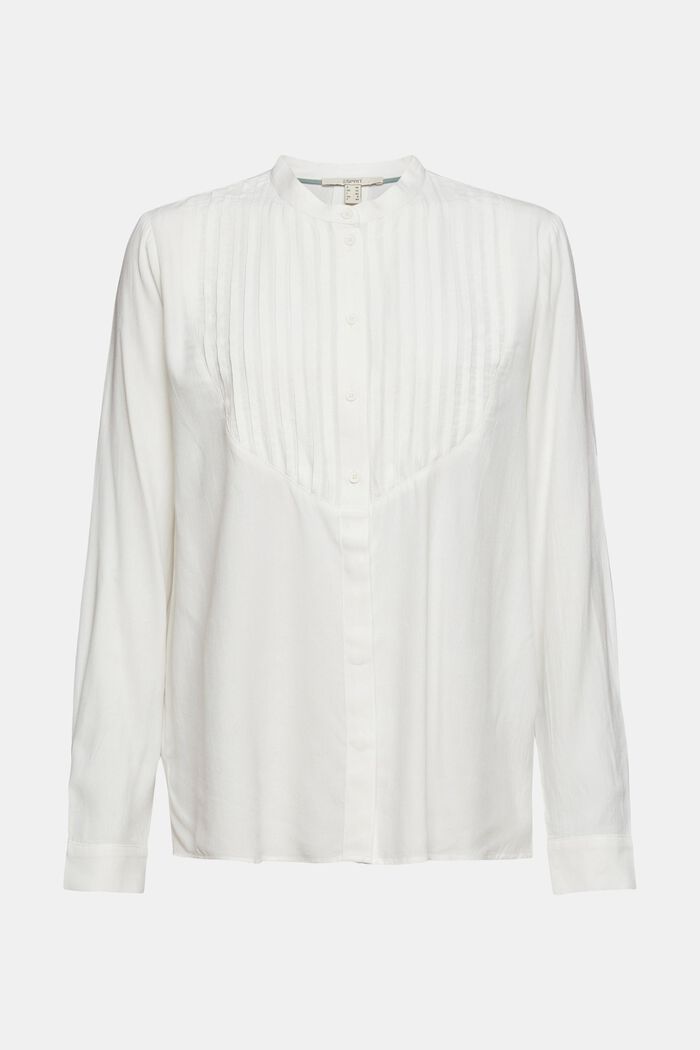Blouse with pintucks, in LENZING™ ECOVERO™