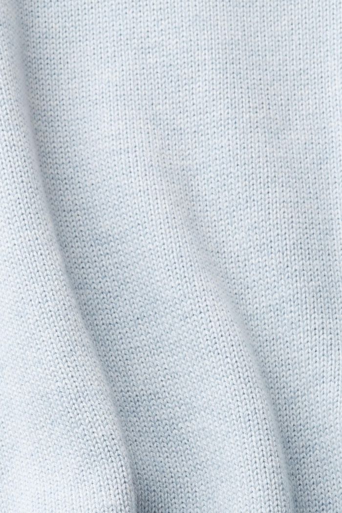 Sustainable cotton knit jumper, PASTEL BLUE, detail image number 4