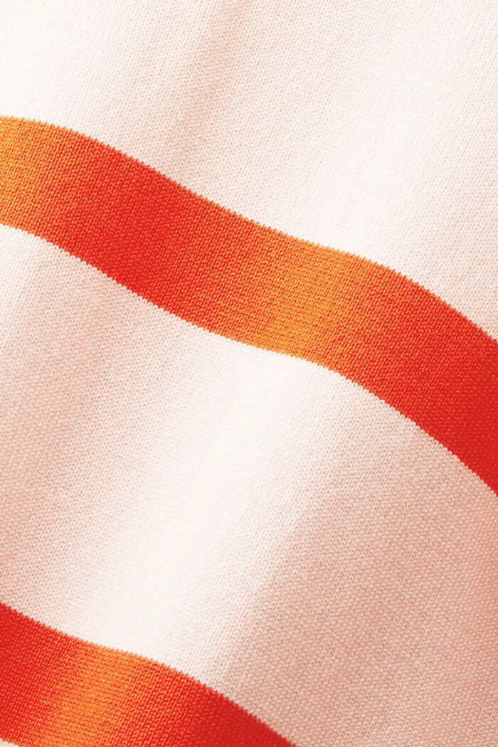 Striped Crewneck Sweater, LIGHT PINK, detail image number 5