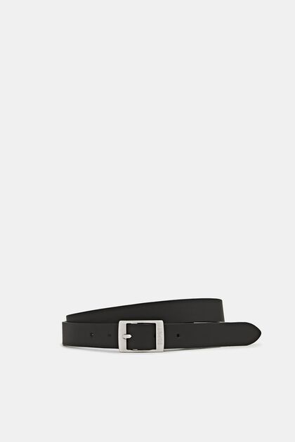 Elegant belt in a basic look made of leather