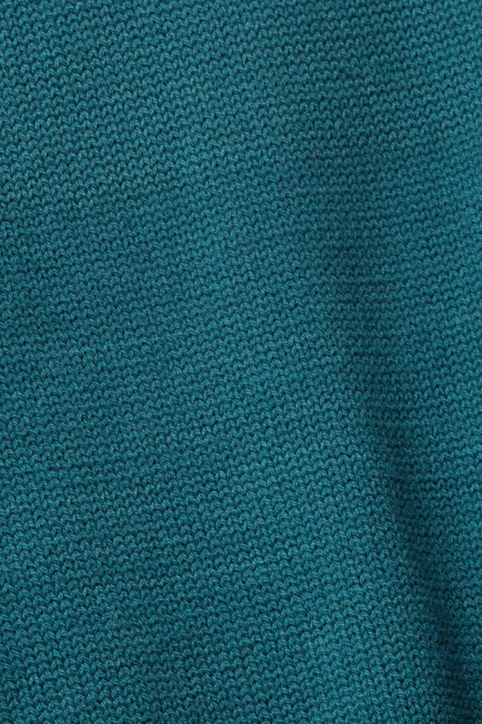 Knitted turtleneck jumper, TEAL GREEN, detail image number 1