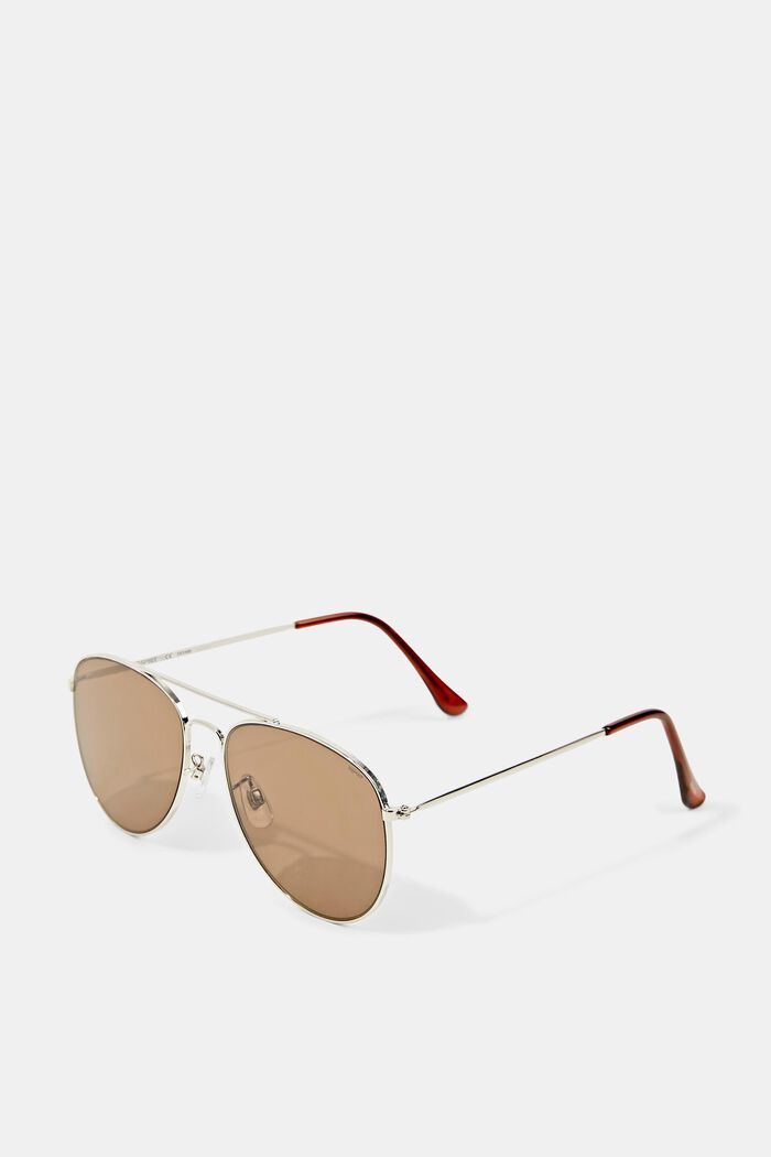 Unisex aviator-style sunglasses, BROWN, detail image number 2