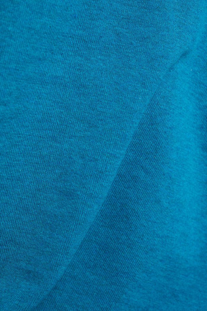 jumper with a breast pocket, TEAL BLUE, detail image number 1