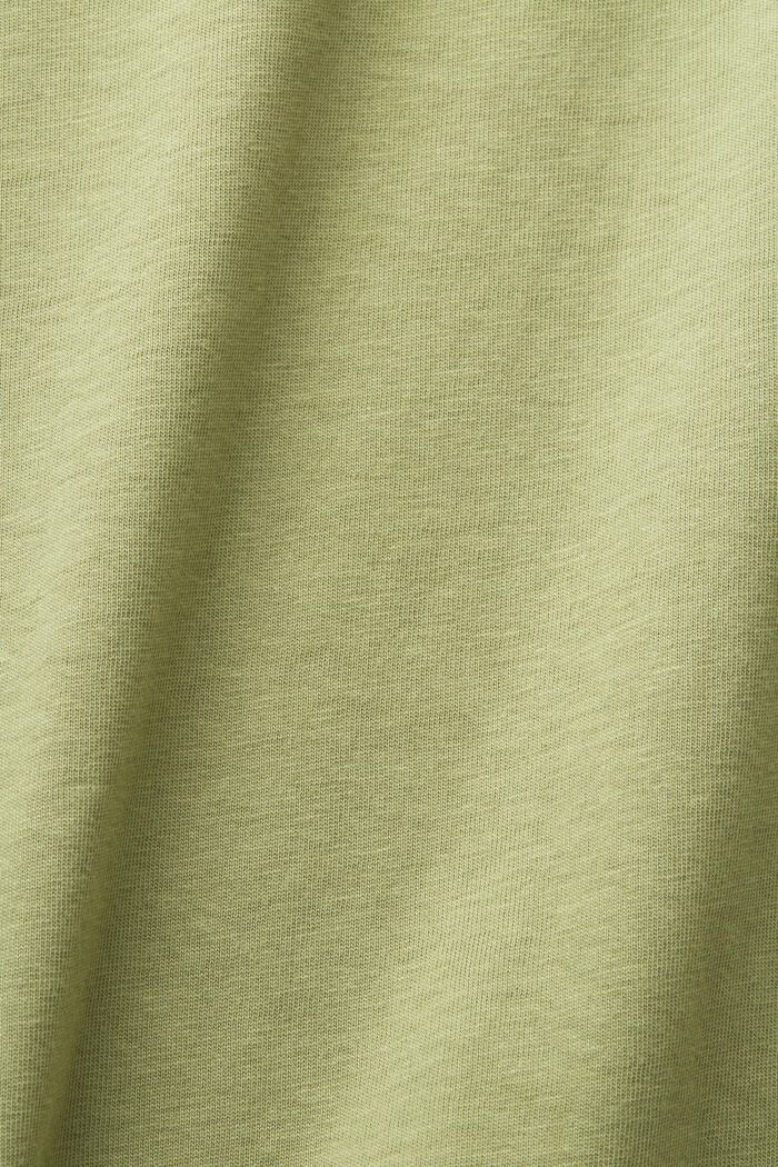 Cotton T-shirt, PISTACHIO GREEN, detail image number 4