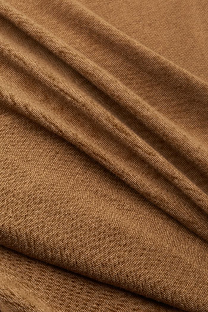 Knitted t-shirt, PALE KHAKI, detail image number 4