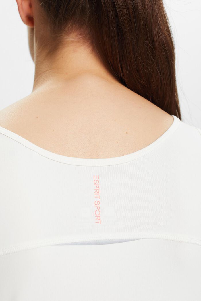 Scoop Neck Sleeveless Top, OFF WHITE, detail image number 2