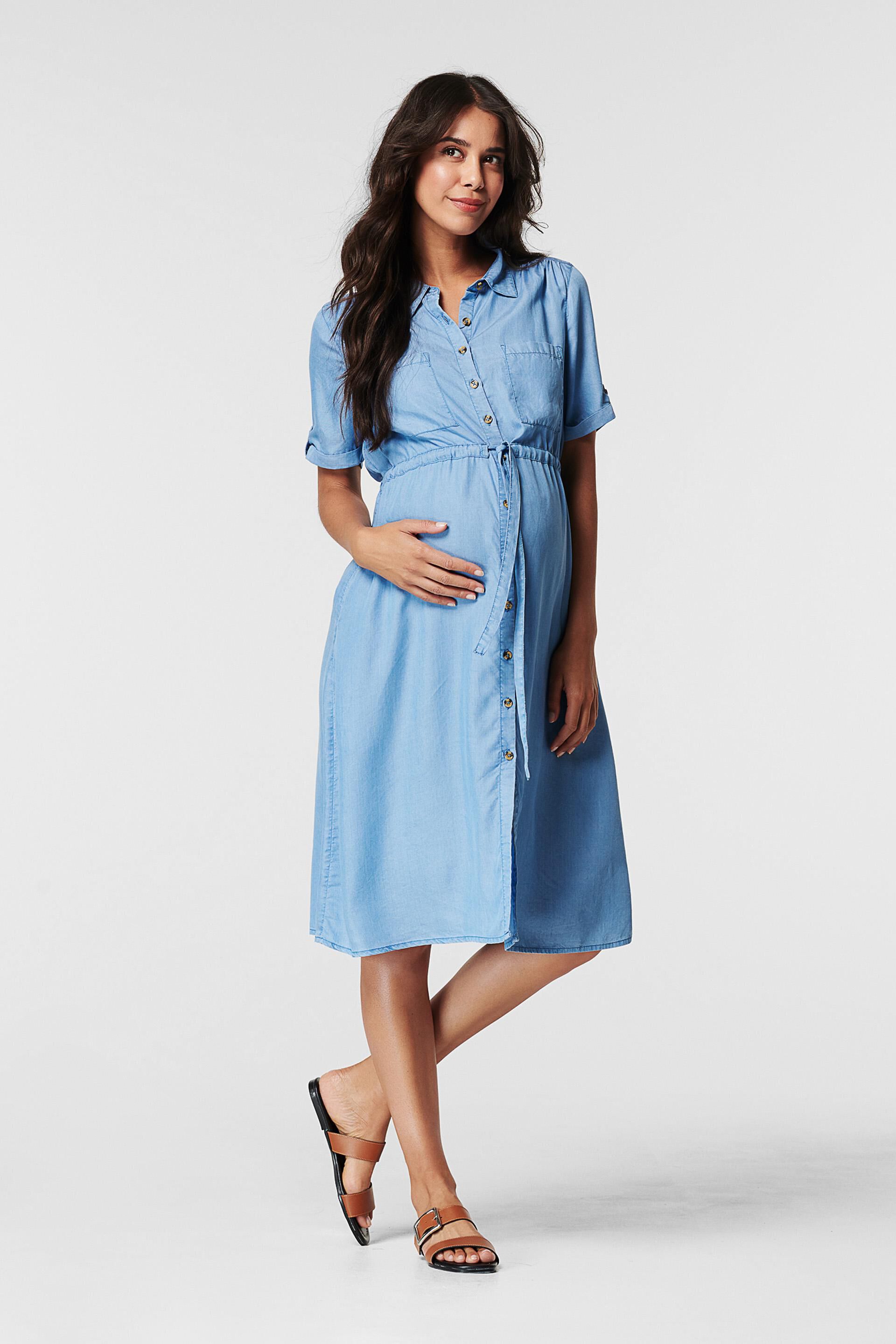 Esprit Maternity Womens Dress Nursing Ls