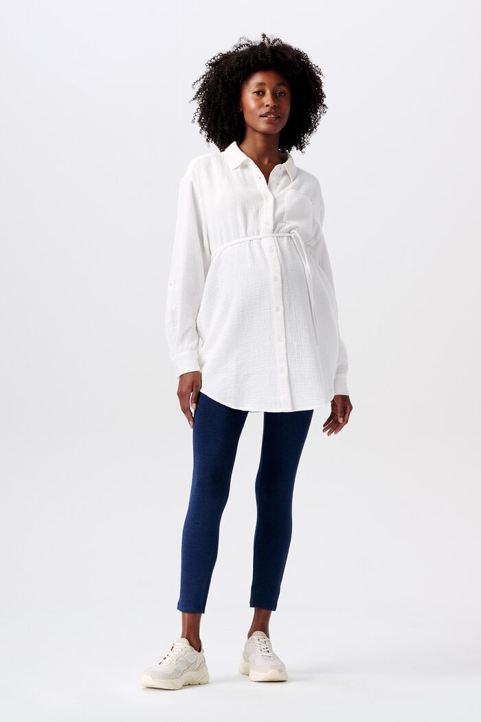 MATERNITY Long-Sleeve Blouse, BRIGHT WHITE, detail image number 1