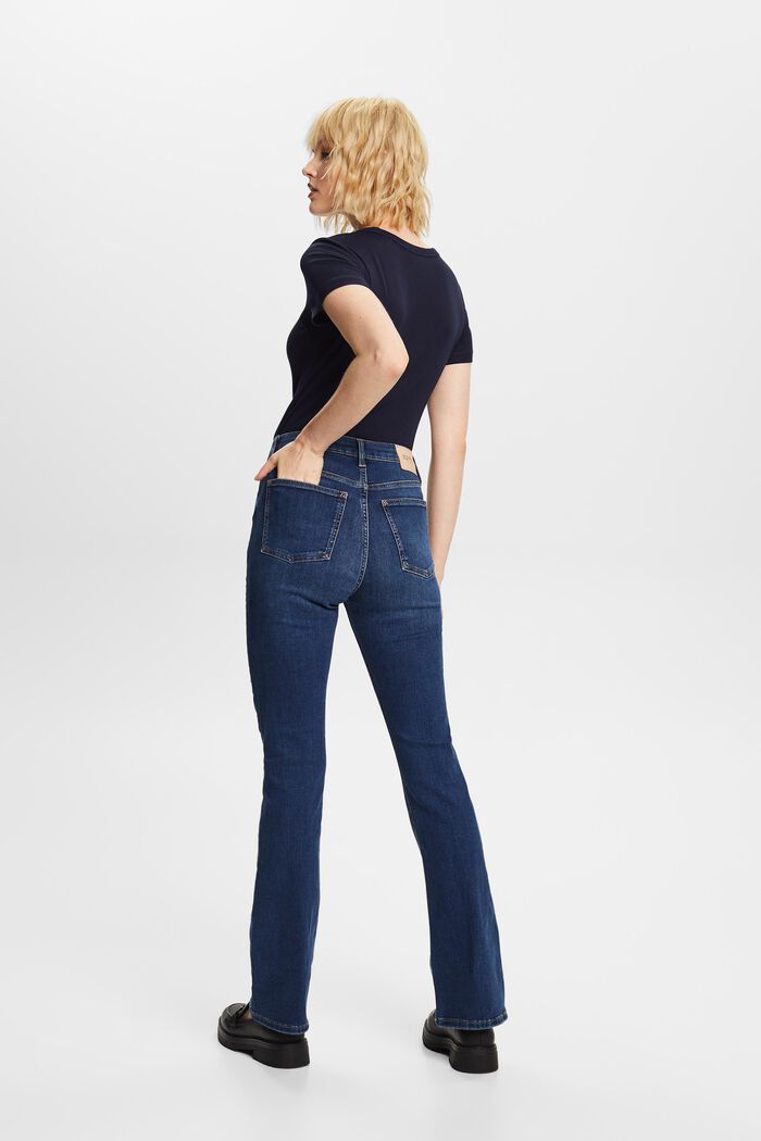 ESPRIT - Recycled: high-rise bootcut jeans at our online shop
