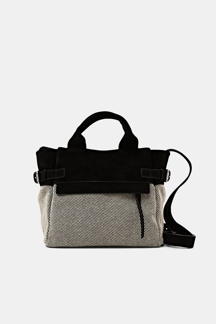 ESPRIT - Suede-Paneled Top Handle Bag at our online shop