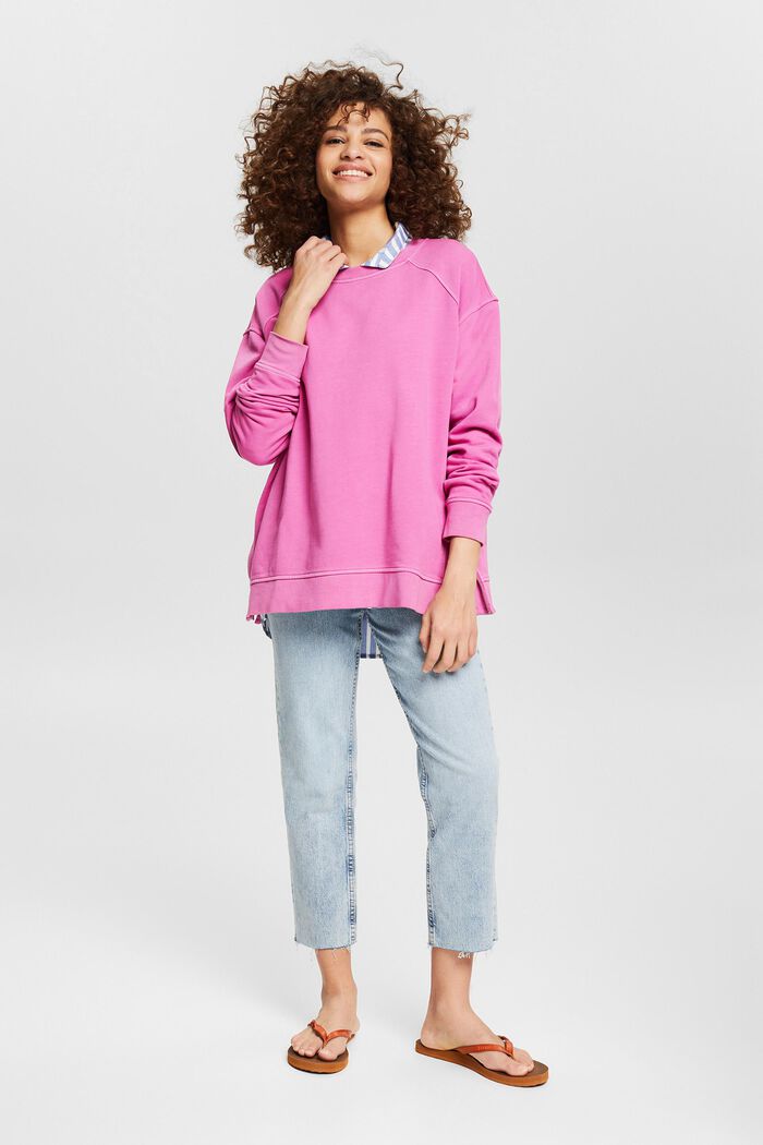 Sweatshirt with side zips