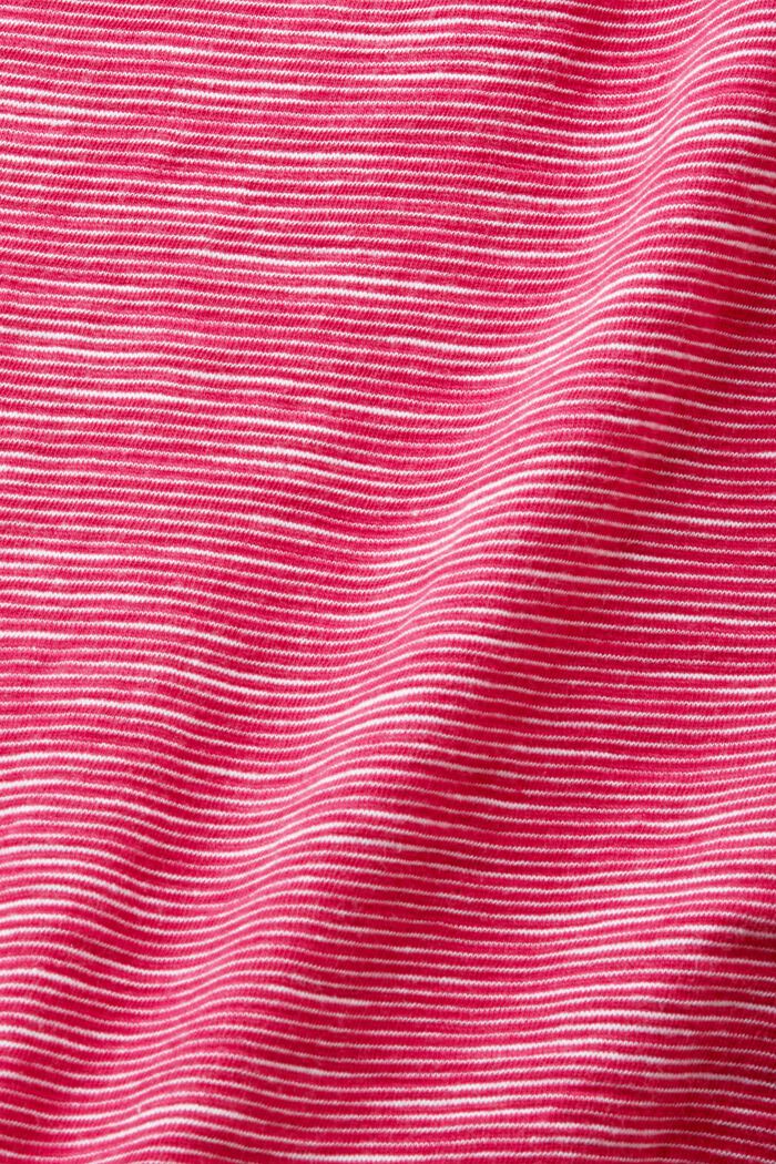 T-shirt with a keyhole neck, DARK PINK, detail image number 5