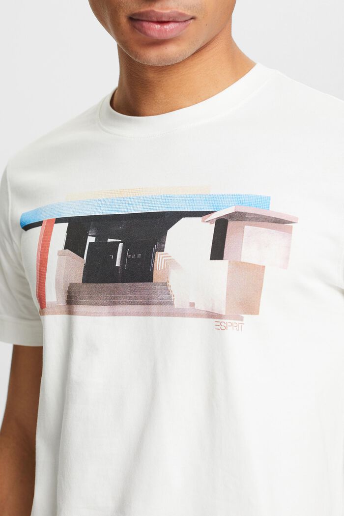 Printed Graphic T-Shirt, OFF WHITE, detail image number 3