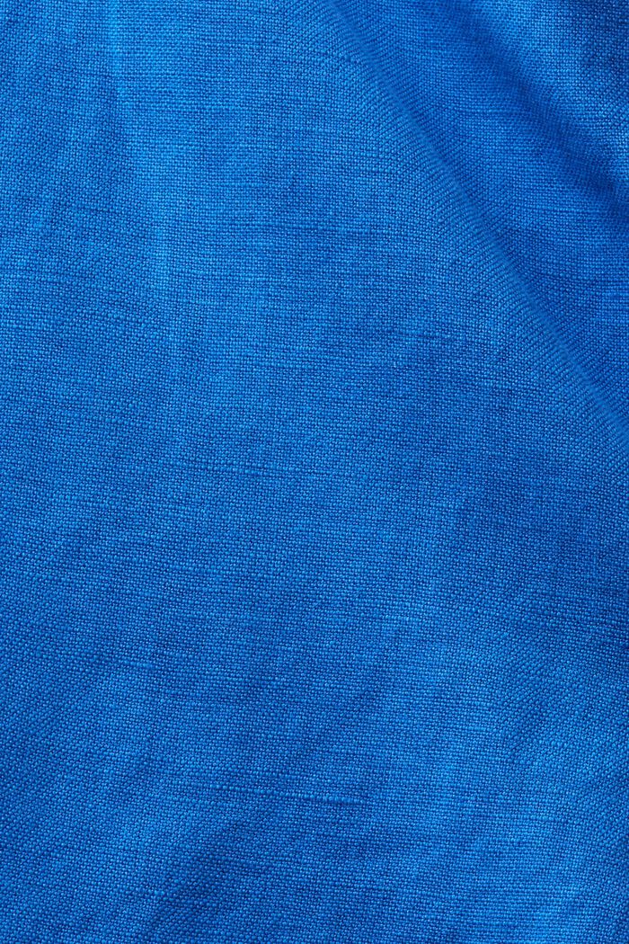 Cotton-Linen Bermuda Shorts, BRIGHT BLUE, detail image number 1