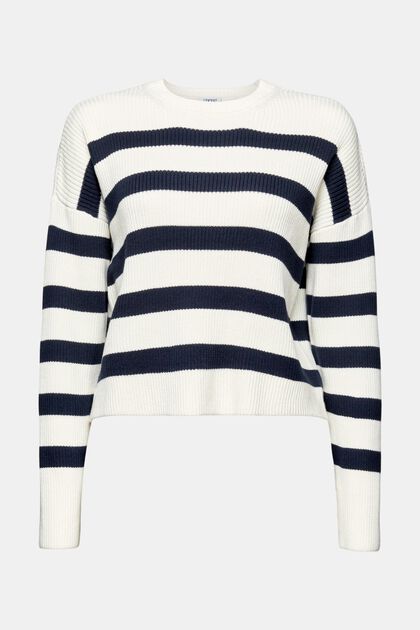 Striped Long-Sleeve Sweater