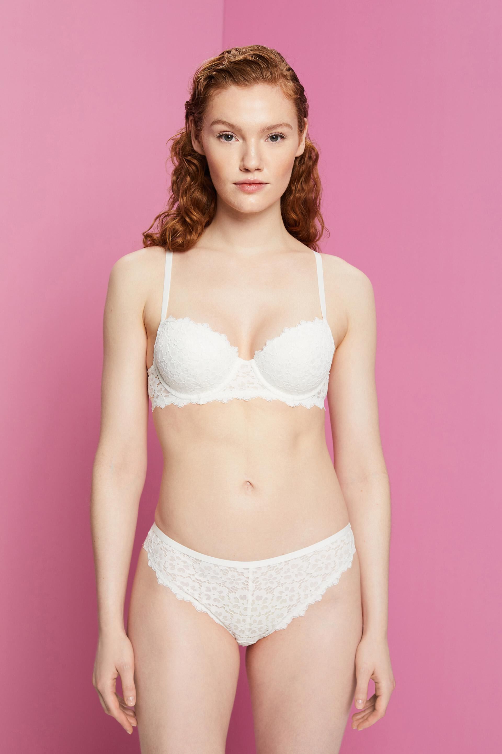Padded underwire lace bra at our online shop - ESPRIT