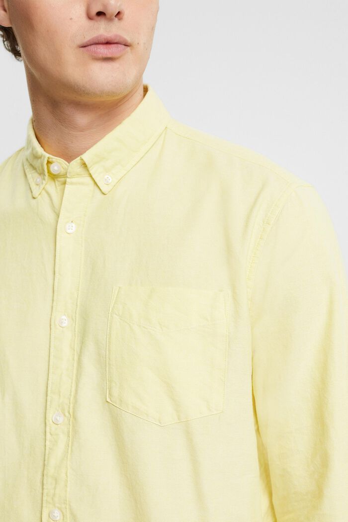 Button-down shirt, BRIGHT YELLOW, detail image number 2