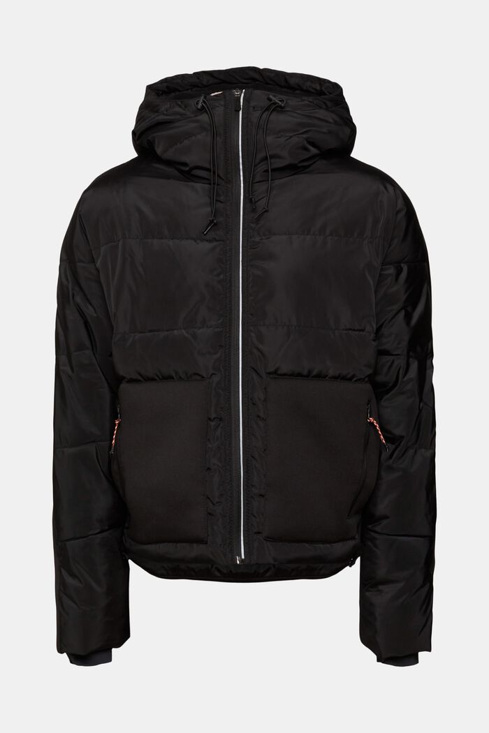 Hybrid puffer jacket, BLACK, detail image number 2