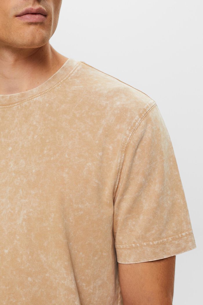 Stone washed T-shirt, 100% cotton, BEIGE, detail image number 2